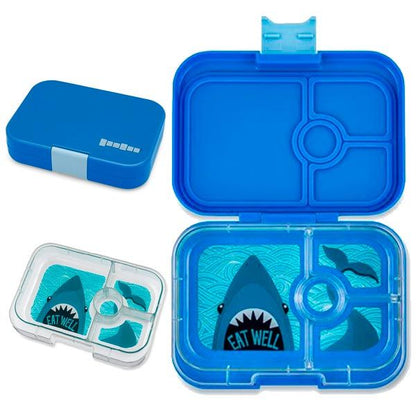 FIAMBRERA HERMÉTICA YUMBOX ·3 COMPARTIMENTOS BLUE SURF SHARK· - Happy Moments Baby