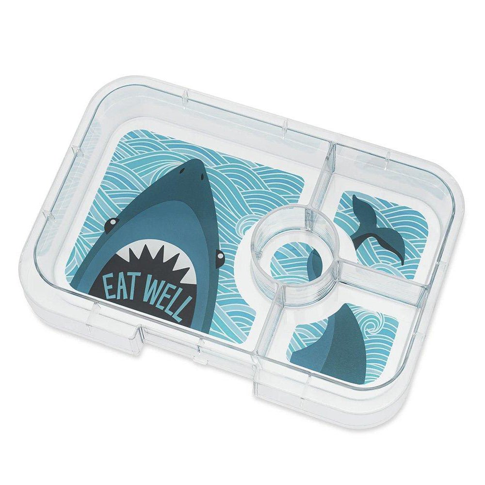 FIAMBRERA HERMÉTICA YUMBOX ·3 COMPARTIMENTOS BLUE SURF SHARK· - Happy Moments Baby