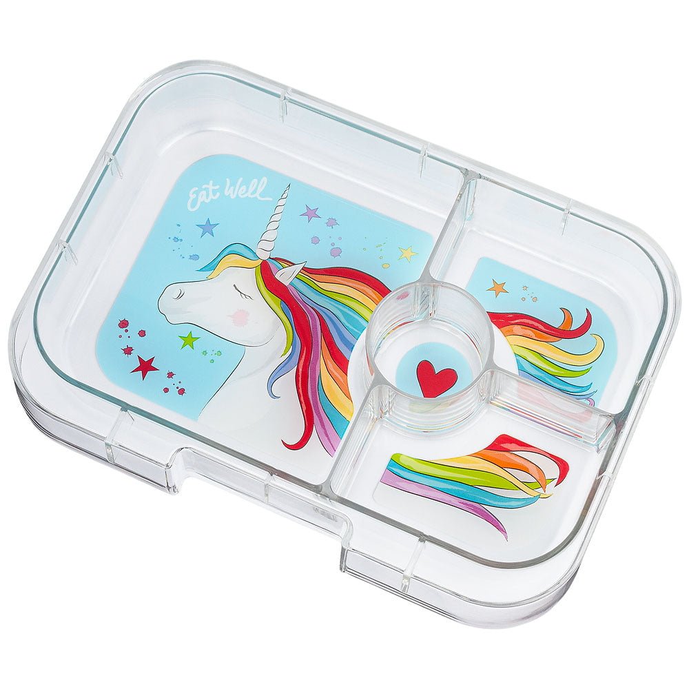FIAMBRERA HERMÉTICA YUMBOX ·3 COMPARTIMENTOS LAVANDA PURPLE UNICORNIO· - Happy Moments Baby