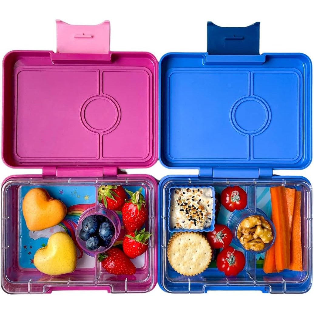 FIAMBRERA HERMÉTICA YUMBOX ·3 COMPARTIMENTOS PURPLE UNICORNIO· - Happy Moments Baby