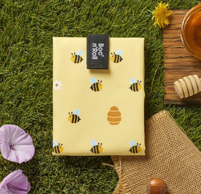 FUNDA PARA BOCADILLOS ECOLÓGICA ·BEES· - Happy Moments Baby