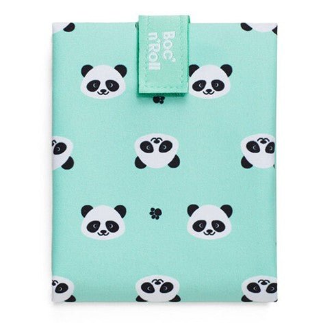 FUNDA PARA BOCADILLOS ECOLÓGICA ·BOC'N'ROLL PANDA· - Happy Moments Baby