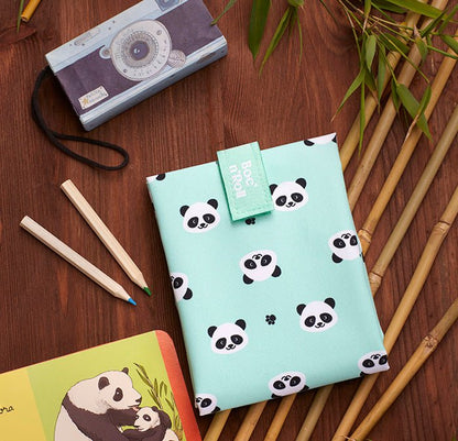 FUNDA PARA BOCADILLOS ECOLÓGICA ·BOC'N'ROLL PANDA· - Happy Moments Baby