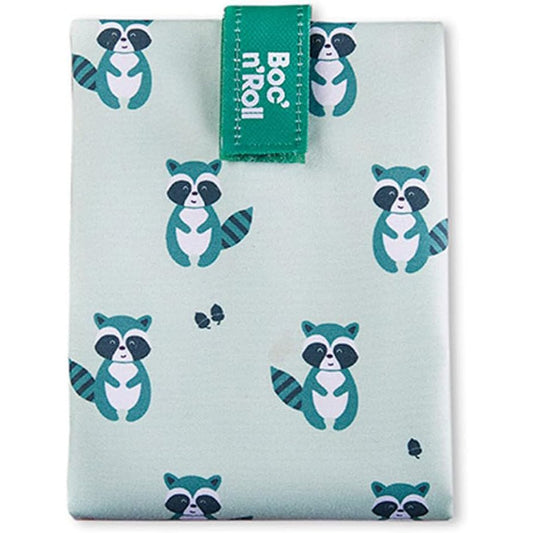 FUNDA PARA BOCADILLOS ECOLÓGICA ·BOC'N'ROLL RACCOON· - Happy Moments Baby