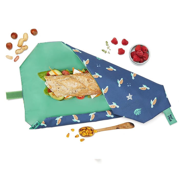 FUNDA PARA BOCADILLOS ECOLÓGICA ·BOC'N'ROLL TURTLE· - Happy Moments Baby