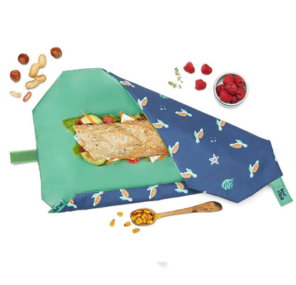 FUNDA PARA BOCADILLOS ECOLÓGICA ·BOC'N'ROLL TURTLE· - Happy Moments Baby