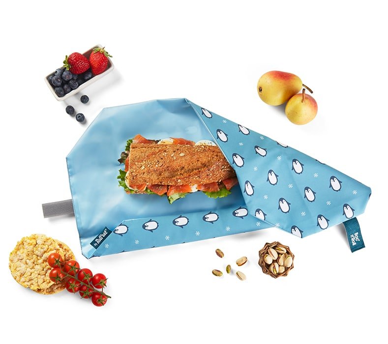 FUNDA PARA BOCADILLOS ECOLÓGICA ·PENGUIN· - Happy Moments Baby