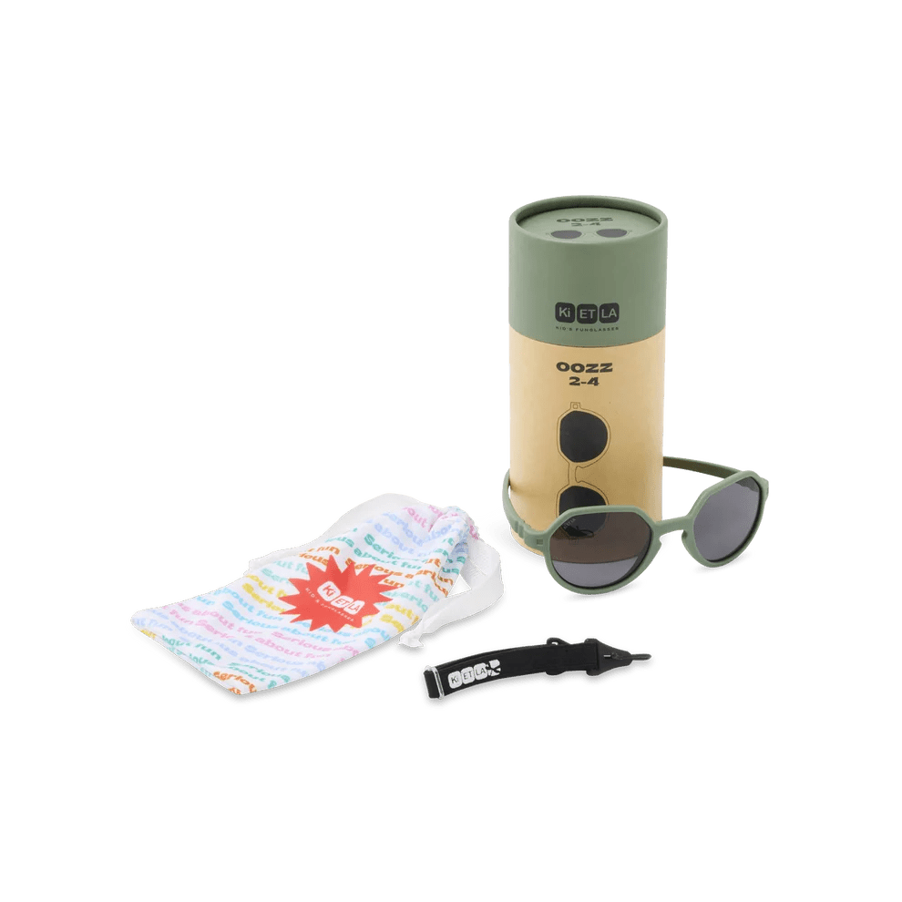 GAFAS FLEXIBLES DE PROTECCIÓN SOLAR (2 - 4 AÑOS) ·OOZZ KAKI· - Happy Moments Baby