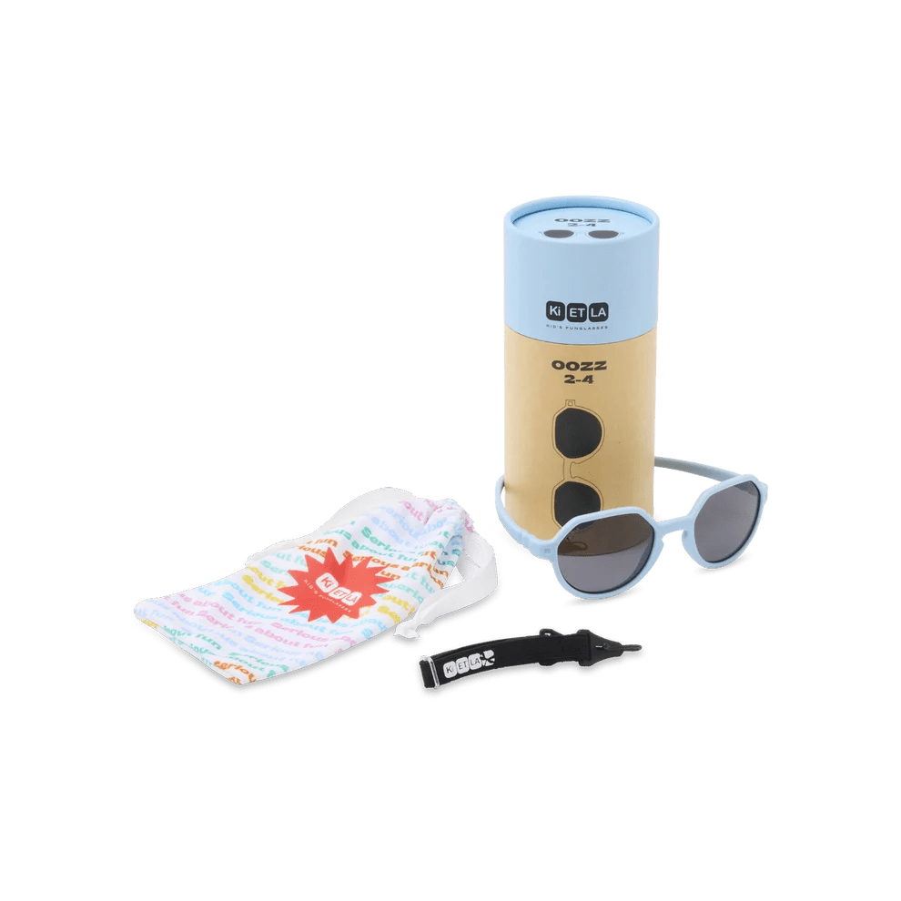 GAFAS FLEXIBLES DE PROTECCIÓN SOLAR (2 - 4 AÑOS) ·OOZZ LIGHT BLUE· - Happy Moments Baby
