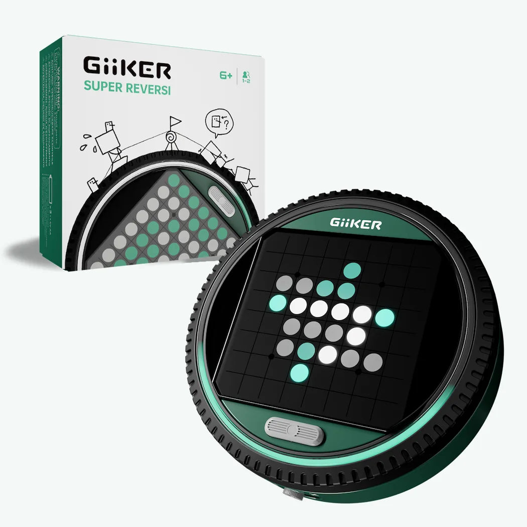 GiiKER Super Reversi con su caja: juego electrónico de estrategia para niños a partir de 6 años