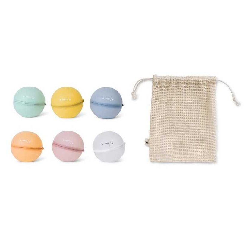 GLOBOS DE AGUA REUTILIZABLES ·SARO 6 UNIDADES· - Happy Moments Baby