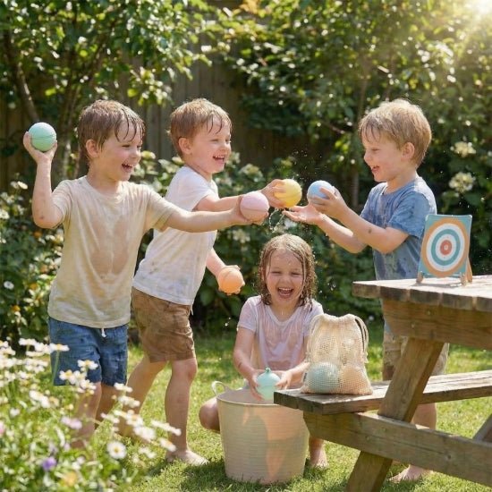 GLOBOS DE AGUA REUTILIZABLES ·SARO 6 UNIDADES· - Happy Moments Baby