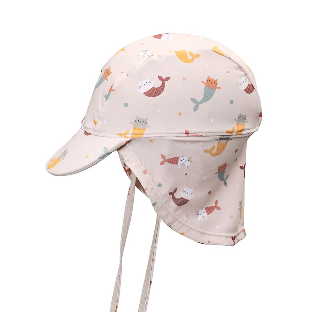 GORRO DE PLAYA BEBÉ TUTETE ·MERMAID CATS· - Happy Moments Baby