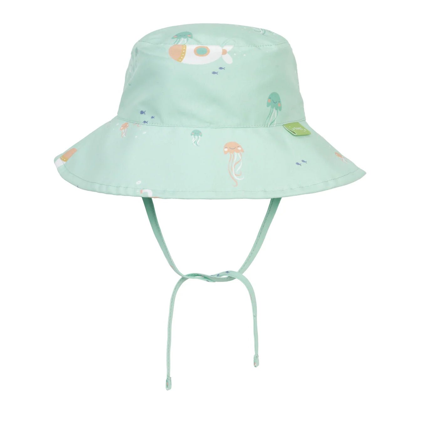 GORRO DE PLAYA PROTECCIÓN SOLAR SARO ·BLUE SEA· - Happy Moments Baby