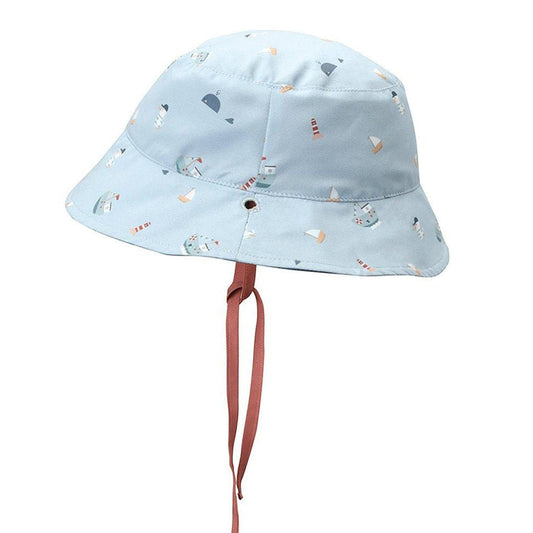 GORRO DE PLAYA REVERSIBLE TUTETE ·FISHING BOAT· - Happy Moments Baby