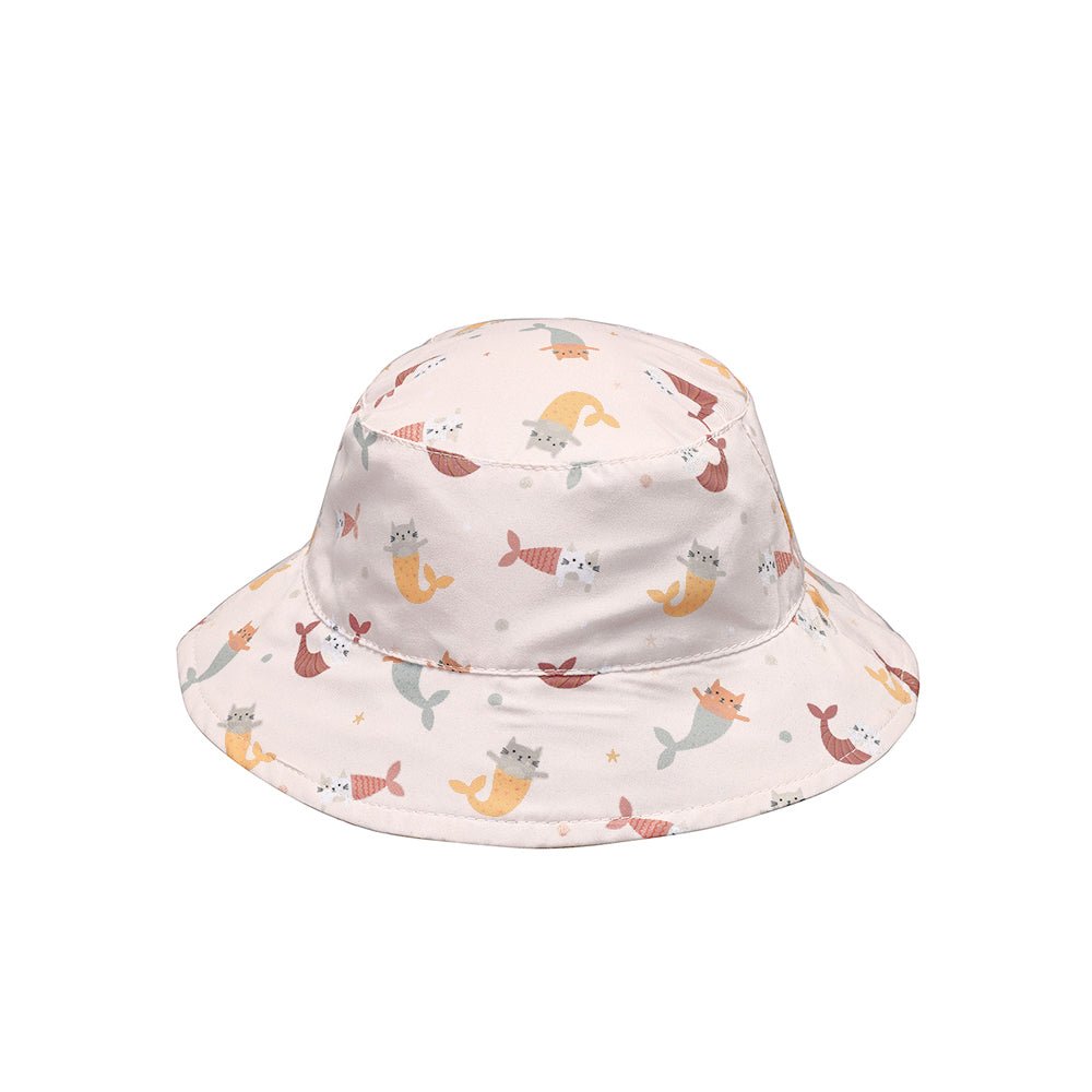 GORRO DE PLAYA REVERSIBLE TUTETE ·MERMAID CATS· - Happy Moments Baby