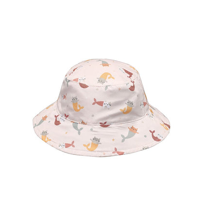 GORRO DE PLAYA REVERSIBLE TUTETE ·MERMAID CATS· - Happy Moments Baby
