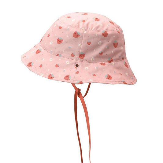 GORRO DE PLAYA REVERSIBLE TUTETE ·STRAWBERRIES· - Happy Moments Baby