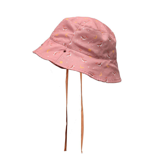 GORRO DE PLAYA REVERSIBLE TUTETE ·WHALE PINK· - Happy Moments Baby