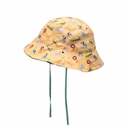 GORRO DE PLAYA REVERSIBLE TUTETE ·WILD ANIMALS· - Happy Moments Baby