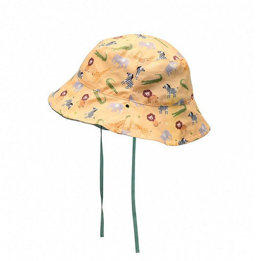 GORRO DE PLAYA REVERSIBLE TUTETE ·WILD ANIMALS· - Happy Moments Baby