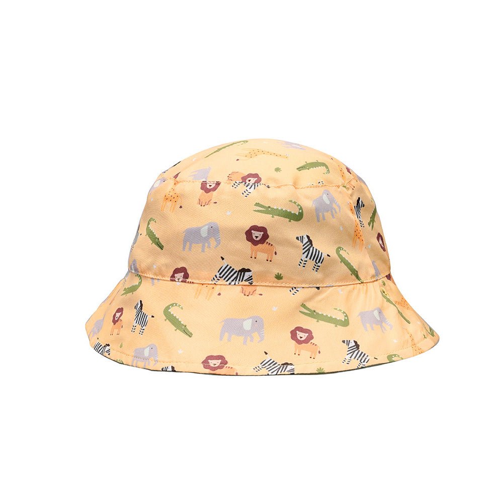 GORRO DE PLAYA REVERSIBLE TUTETE ·WILD ANIMALS· - Happy Moments Baby