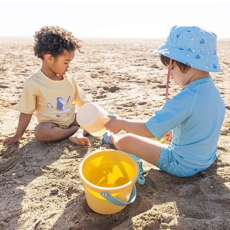 GORRO INFANTIL REVERSIBLE ·CRAB CORAL· - Happy Moments Baby