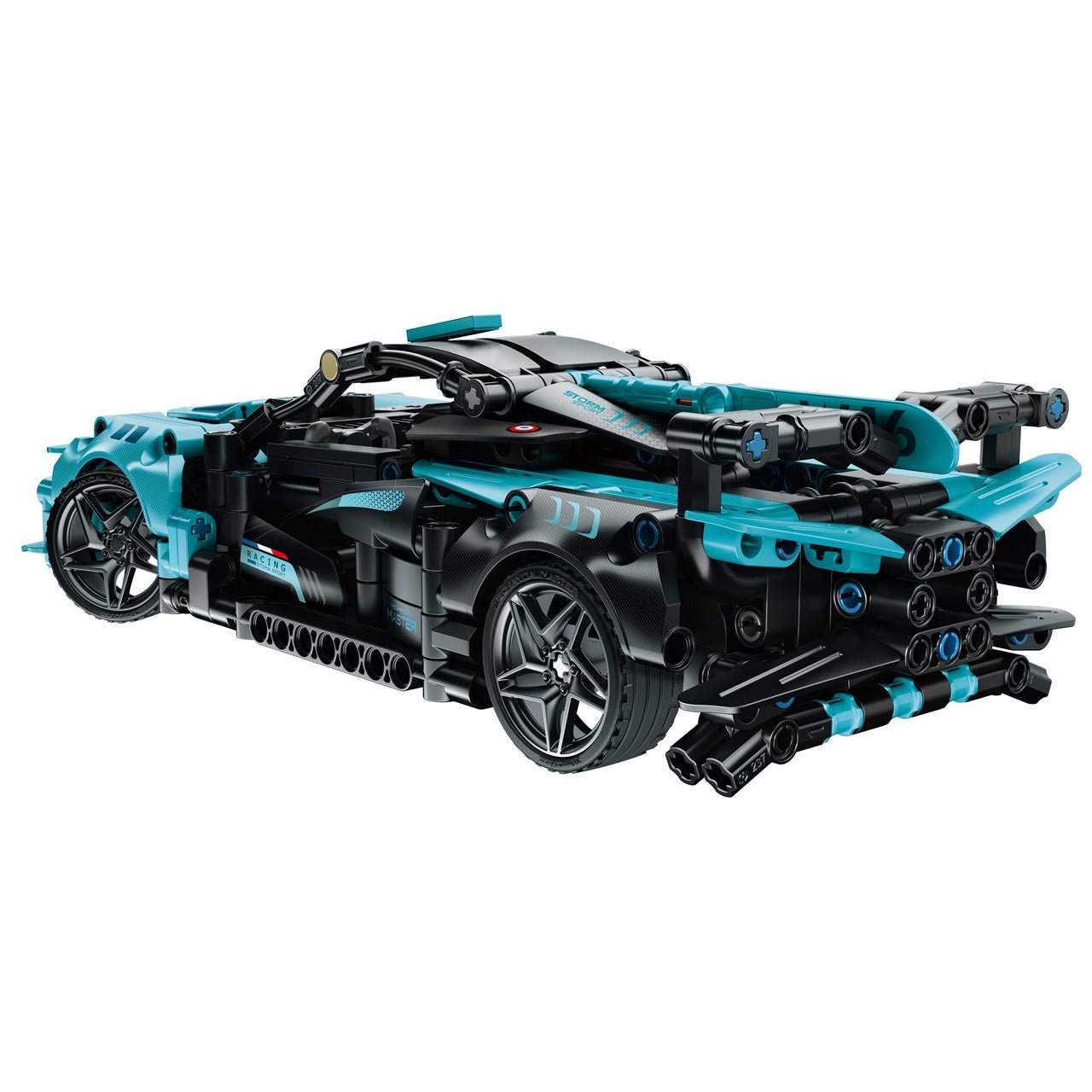 JUEGO CONSTRUCCIÓN IM.MASTER ·COCHE AZUL CON RADIO CONTROL 439 PIEZAS· - Happy Moments Baby