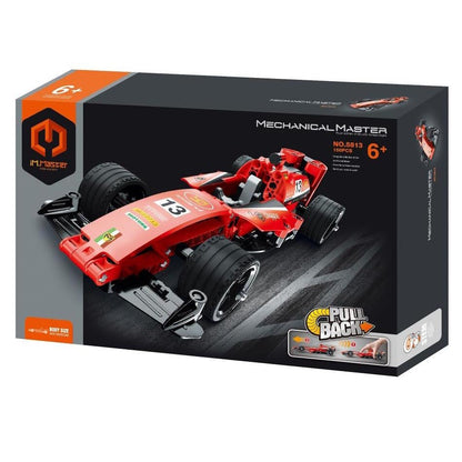 JUEGO CONSTRUCCIÓN IM.MASTER ·COCHE FÓRMULA 1 ROJO 150 PIEZAS· - Happy Moments Baby