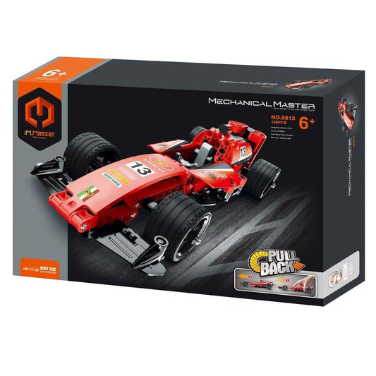 JUEGO CONSTRUCCIÓN IM.MASTER ·COCHE FÓRMULA 1 ROJO 150 PIEZAS· - Happy Moments Baby