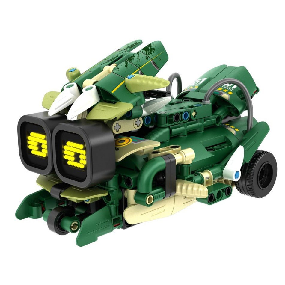 JUEGO CONSTRUCCIÓN IM.MASTER ·ROBOT VERDE CON PANELES 3 EN 1 513 PIEZAS· - Happy Moments Baby