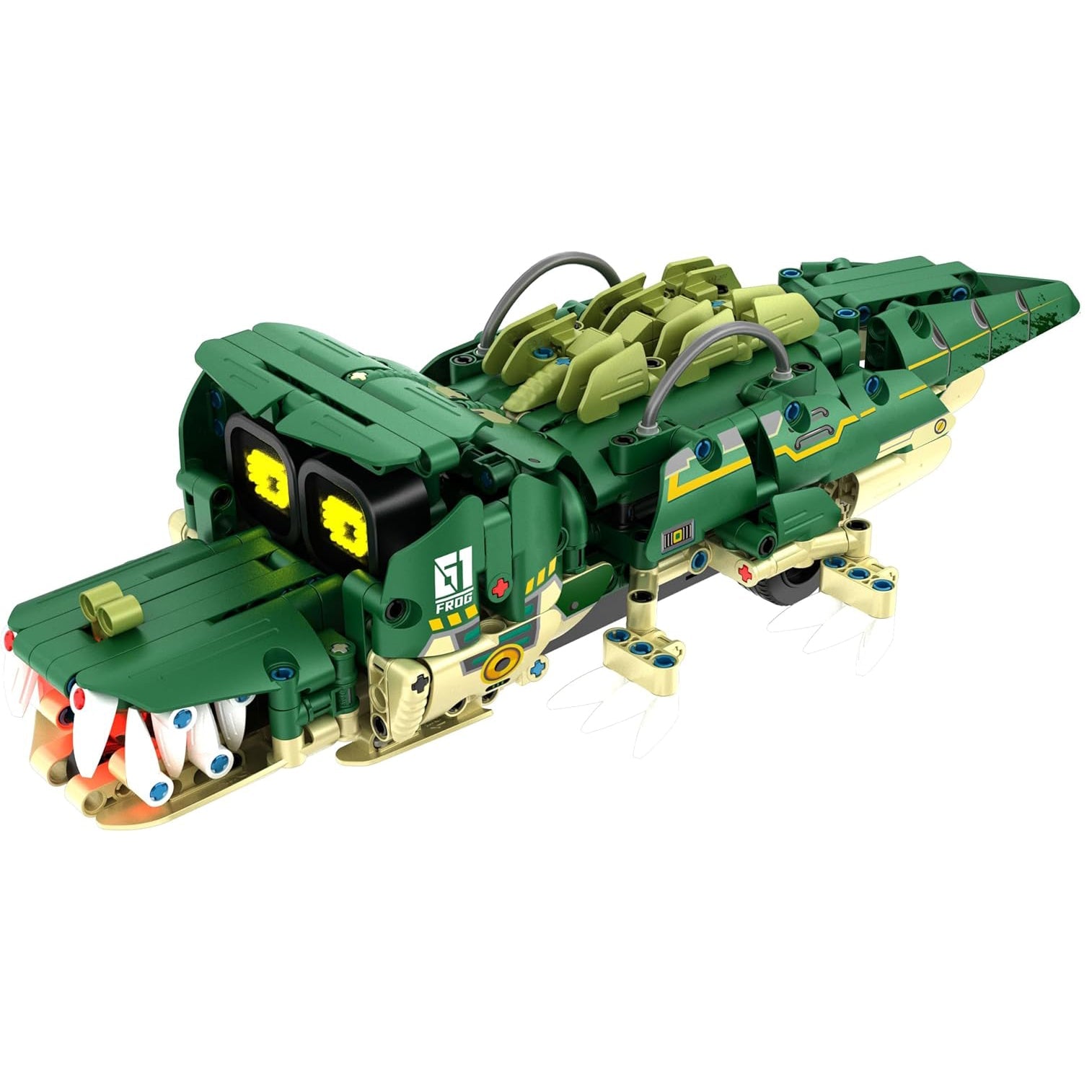 JUEGO CONSTRUCCIÓN IM.MASTER ·ROBOT VERDE CON PANELES 3 EN 1 513 PIEZAS· - Happy Moments Baby