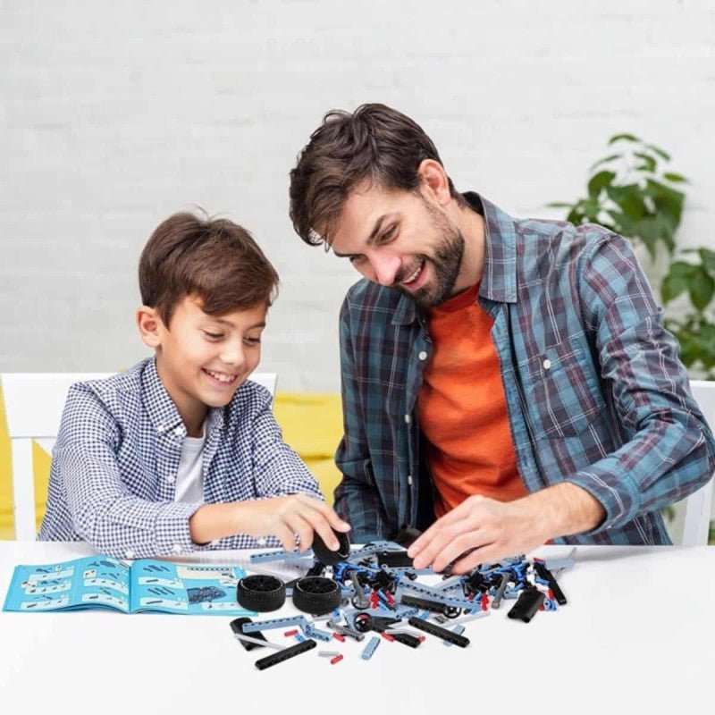 JUEGO CONSTRUCCIÓN IM.MASTER ·TODOTERRENO AZUL CON RADIO CONTROL 503 PIEZAS· - Happy Moments Baby