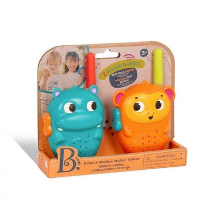 JUEGO DE 2 WALKIE TALKIES BTOYS ·HIPO Y MONO· - Happy Moments Baby