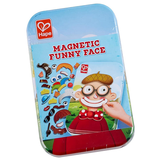 JUEGO DE BOLSILLO HAPE ·CARAS DIVERTIDAS MAGNÉTICAS· - Happy Moments Baby