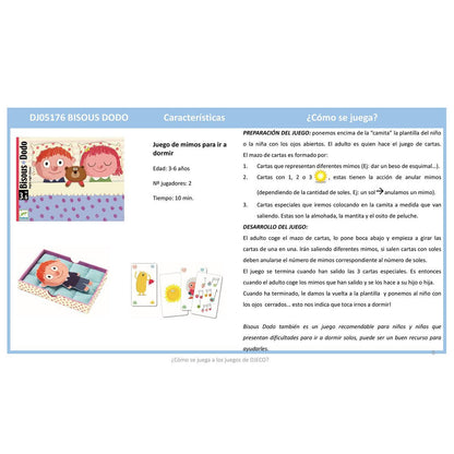 JUEGO DE CARTAS DJECO ·BISOUS DODO· - Happy Moments Baby
