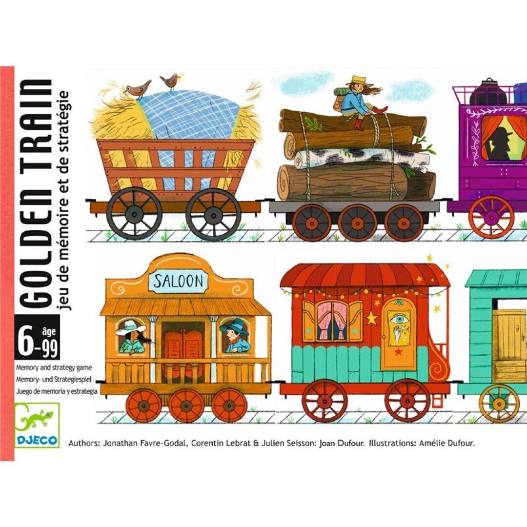 JUEGO DE CARTAS DJECO ·GOLDEN TRAIN· - Happy Moments Baby