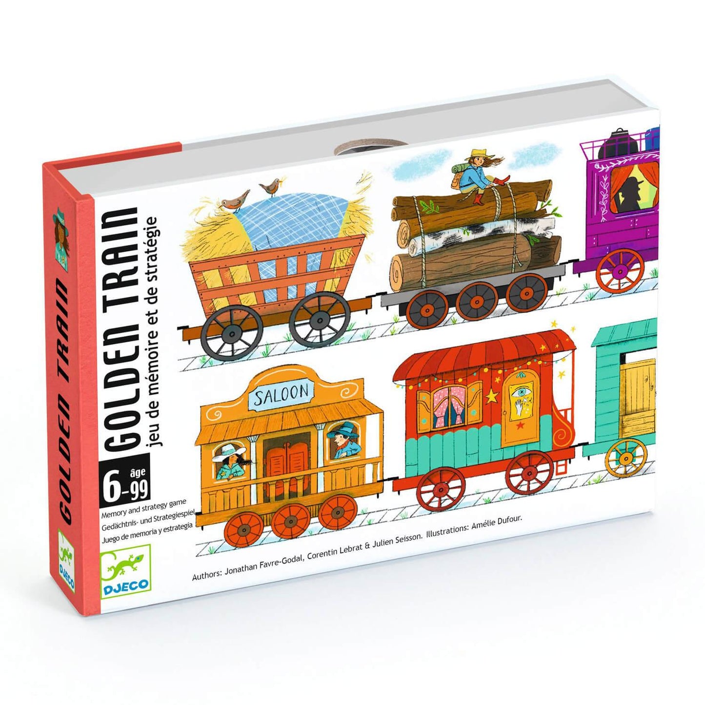 JUEGO DE CARTAS DJECO ·GOLDEN TRAIN· - Happy Moments Baby