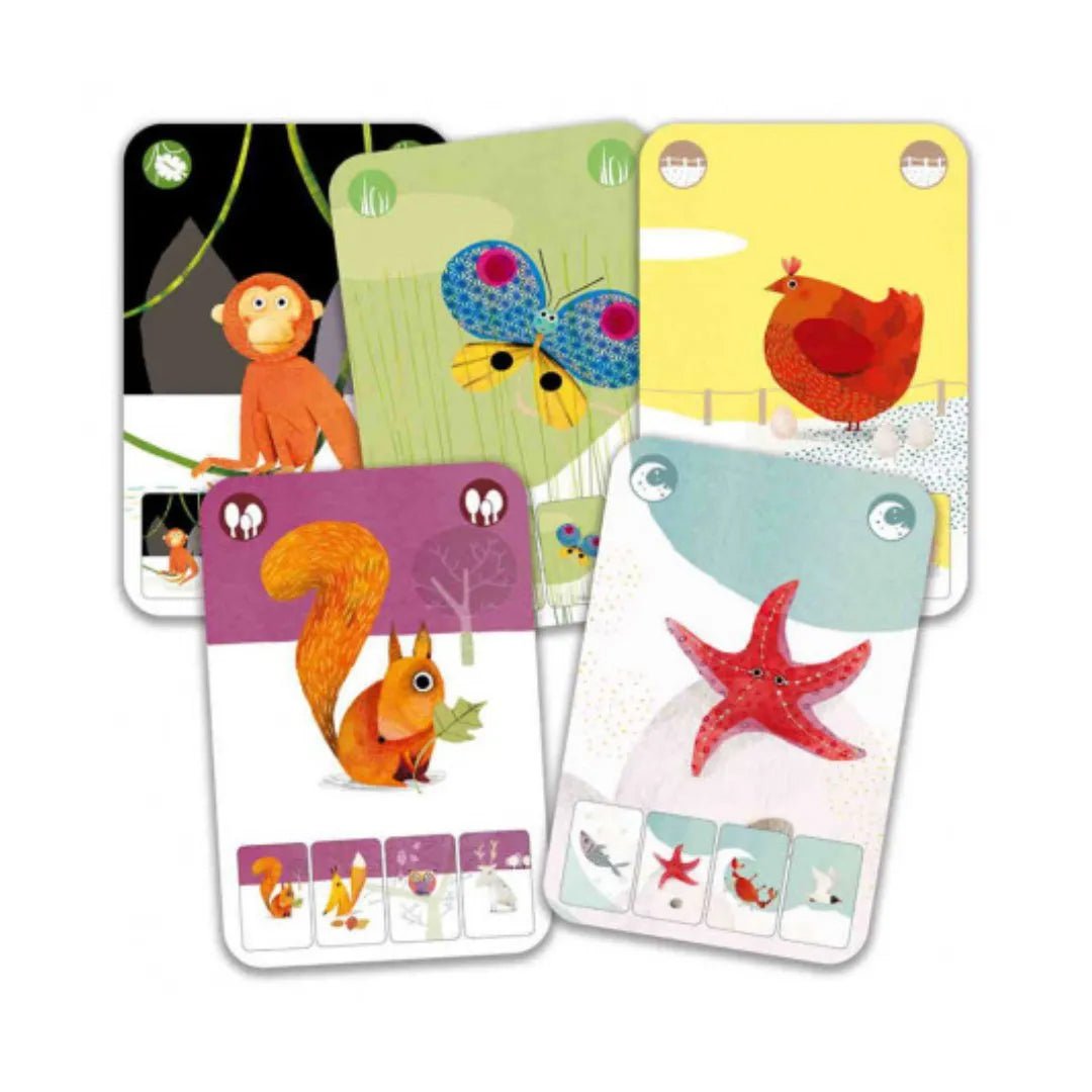 JUEGO DE CARTAS DJECO ·MINI NATURE· - Happy Moments Baby