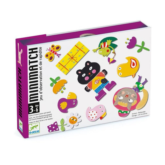 JUEGO DE CARTAS DJECO ·MINIMATCH· - Happy Moments Baby