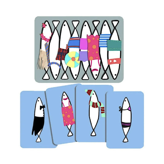 JUEGO DE CARTAS DJECO ·SARDINES· - Happy Moments Baby