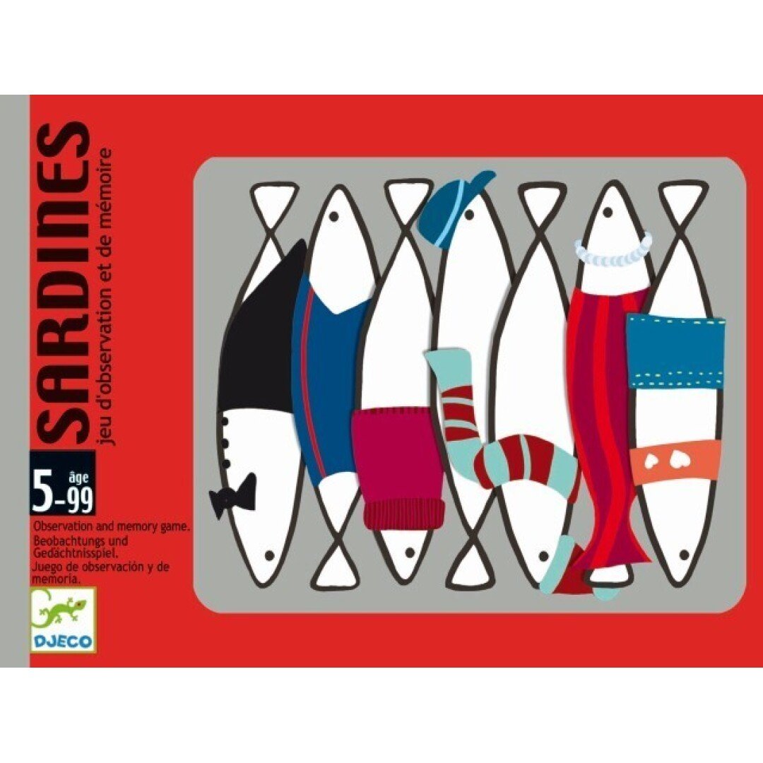 JUEGO DE CARTAS DJECO ·SARDINES· - Happy Moments Baby