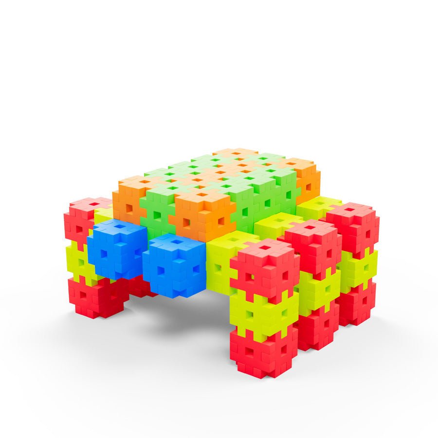 JUEGO DE CONSTRUCCIÓN BLOQUES MELI ·CAJA 250 PIEZAS BASIC NEÓN· - Happy Moments Baby