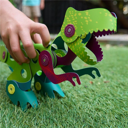 JUEGO DE CONSTRUCCIÓN MAGNÉTICO ·CLIXO DINO ADVENTURE PACK· - Happy Moments Baby