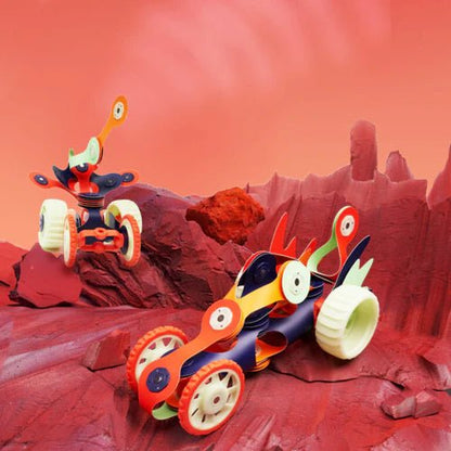 JUEGO DE CONSTRUCCIÓN MAGNÉTICO ·CLIXO MARS ROVERS PACK· - Happy Moments Baby