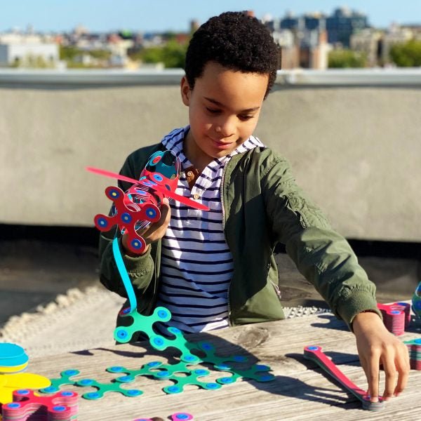 JUEGO DE CONSTRUCCIÓN MAGNÉTICO ·CLIXO RAINBOW PACK· - Happy Moments Baby