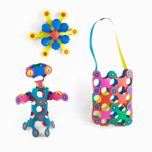 JUEGO DE CONSTRUCCIÓN MAGNÉTICO ·CLIXO RAINBOW PACK· - Happy Moments Baby