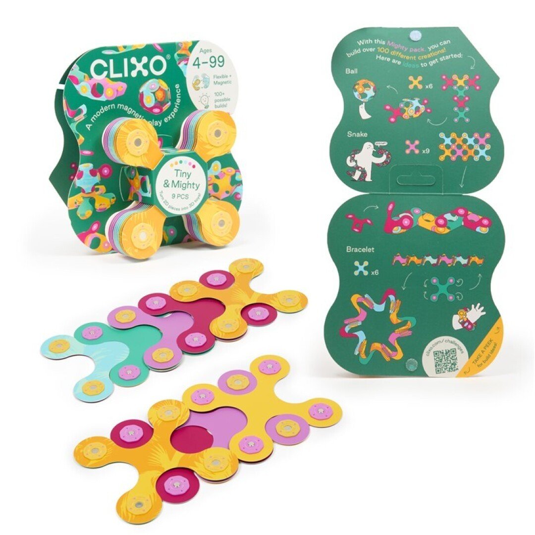 JUEGO DE CONSTRUCCIÓN MAGNÉTICO ·CLIXO TINY & MIGHTY JUNGLE MINIPACK· - Happy Moments Baby