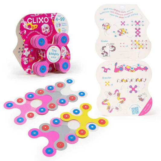 JUEGO DE CONSTRUCCIÓN MAGNÉTICO ·CLIXO TINY & MIGHTY SPARKLE MINIPACK· - Happy Moments Baby