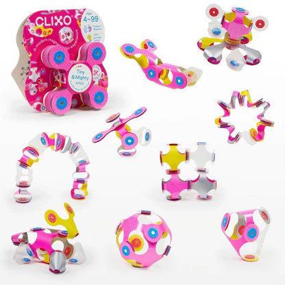 JUEGO DE CONSTRUCCIÓN MAGNÉTICO ·CLIXO TINY & MIGHTY SPARKLE MINIPACK· - Happy Moments Baby